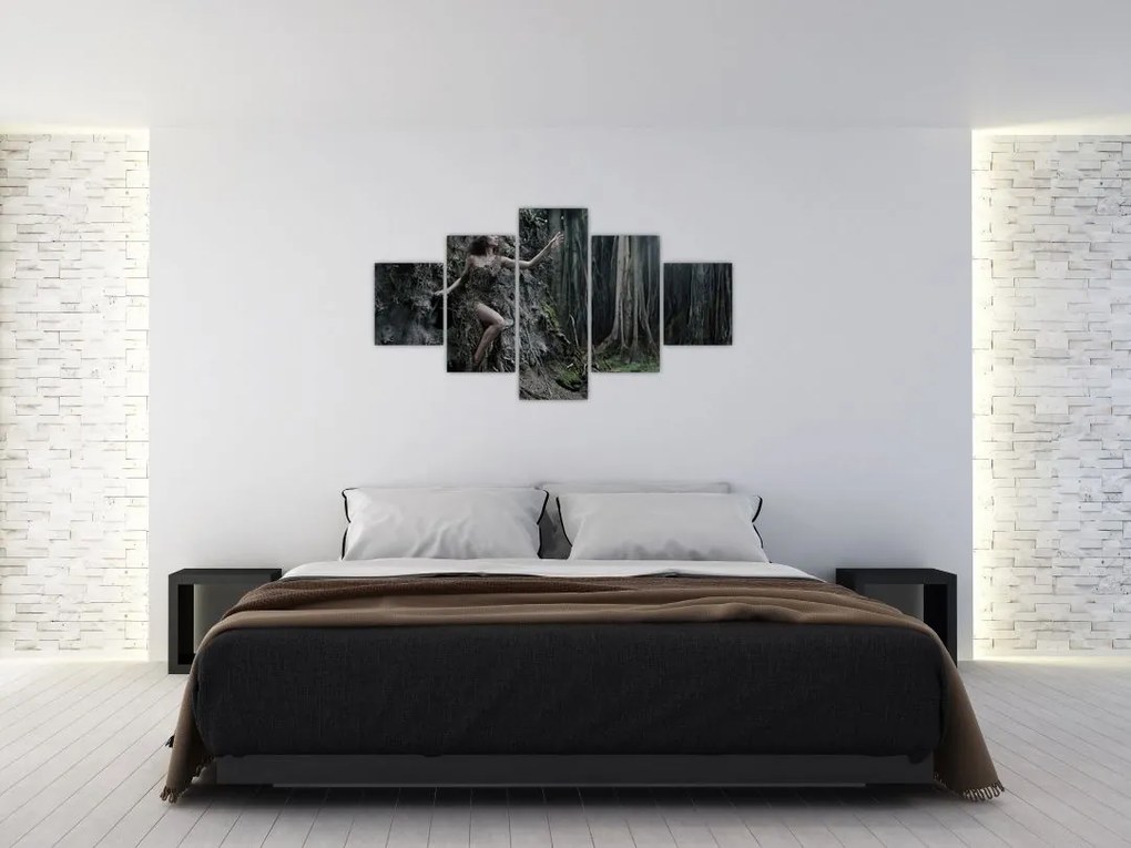 Obraz - Leśna wróżka (125x70 cm)
