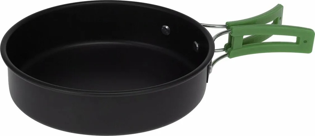 Redcliffs 2-częściowy zestaw garnków aluminiowych z plastikowymi uchwytami, zielony