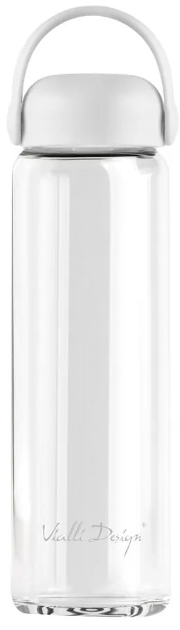 Biała szklana butelka 540 ml Fuori – Vialli Design