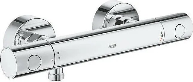 Termostatyczna bateria prysznicowa GROHE Precision Get TurboStat SafeStop EcoJoy Starlight MetalGrip - Jasnoszary