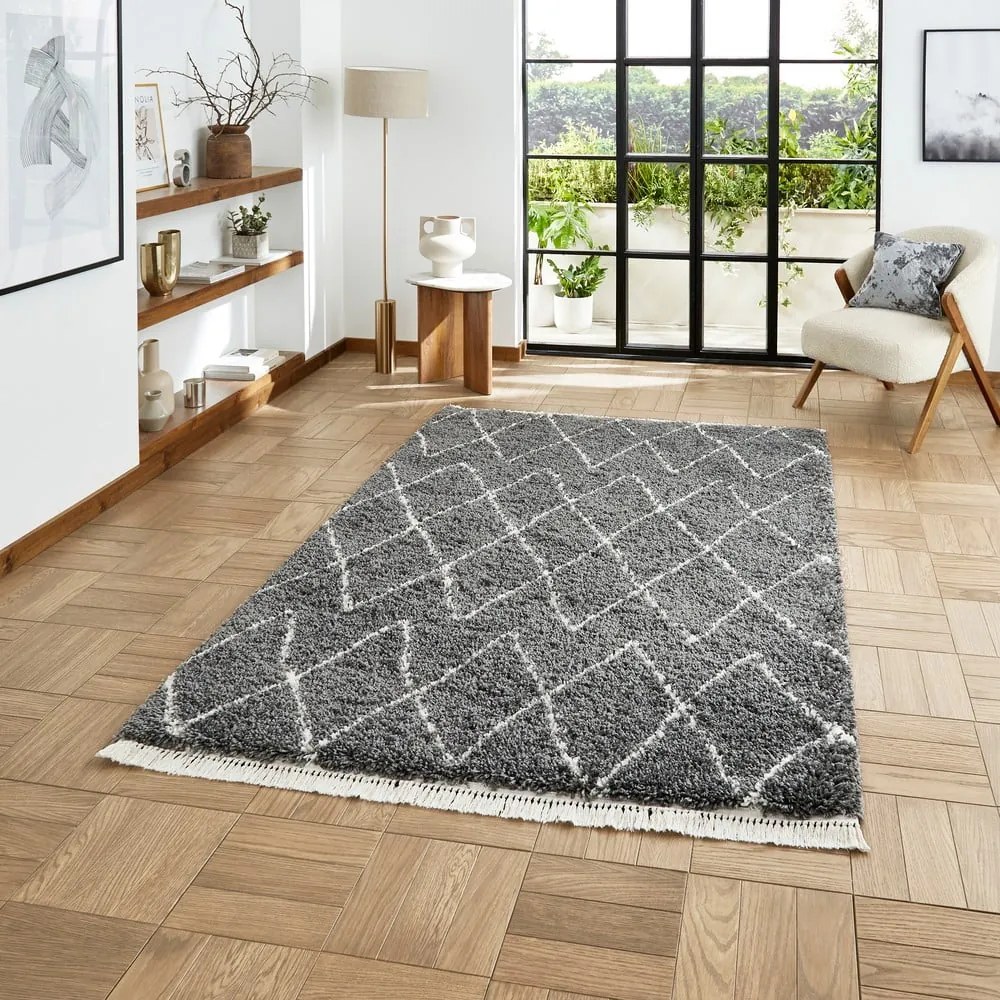 Ciemnoszary dywan 80x150 cm Boho – Think Rugs