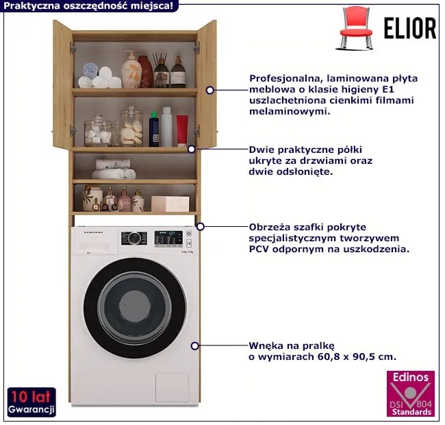 Szafka łazienkowa nad pralkę Z4-P95