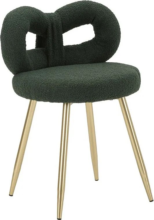 Krzesło Wstążka 2, Zielony, 40x40x67 cm, Kendra Home