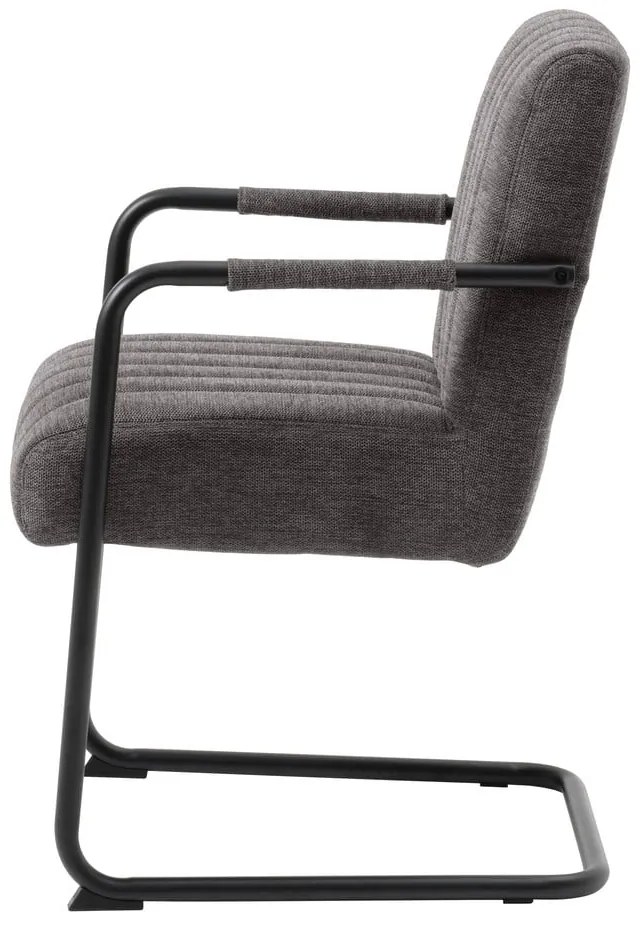 Ciemnoszare krzesło Trout – Unique Furniture
