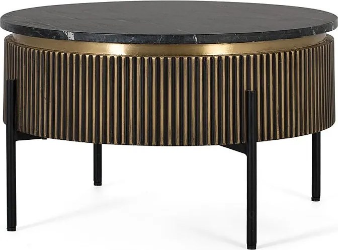 Stoliki kawowe marmurowe 70 cm, styl klasyczny i nowoczesny - 42x70x70