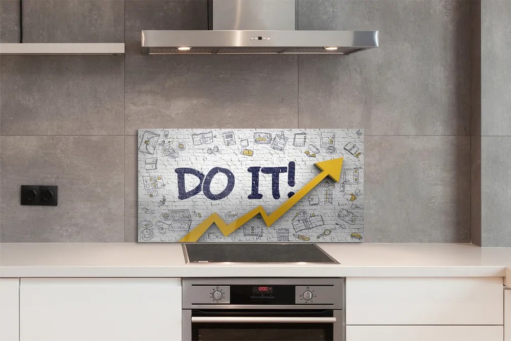 Szklany Panel Motywujące Hasło "Do It"