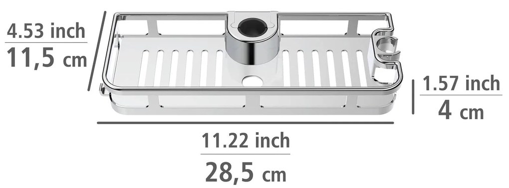 Półka prysznicowa z uchwytem na słuchawkę, Libertà, WENKO