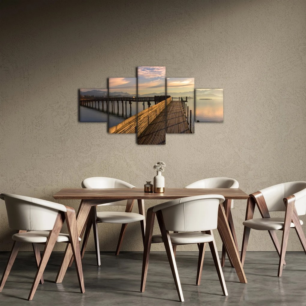 Obraz - Na brzegu jeziora Obersee (125x70 cm)