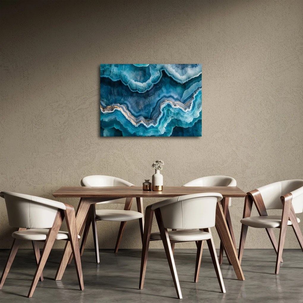 Obraz - Detal akwamarynu (70x50 cm)