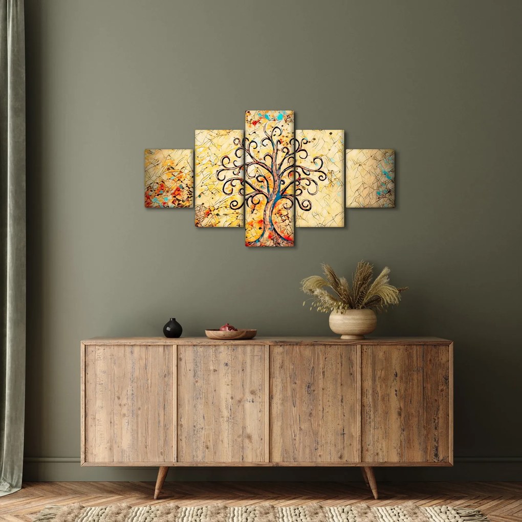 Obraz - Mozaika drzewo życia (125x70 cm)