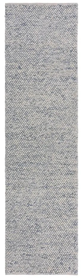 Jasnoniebieski chodnik z mieszanki wełny tkany ręcznie 60x230 cm Minerals – Flair Rugs