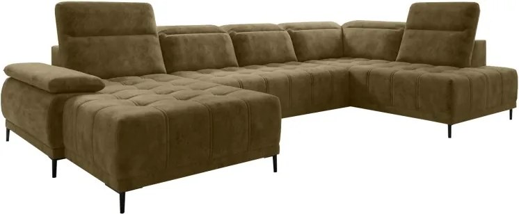 Narożnik FOCUS XL z elektryczną regulacją siedziska Prawostronny w tkaninie Promocyjnej SALVADOR 10 WERSAL