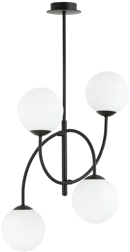 Lampa sufitowa w stylu loft z mlecznymi kloszami D116 S5-D91
