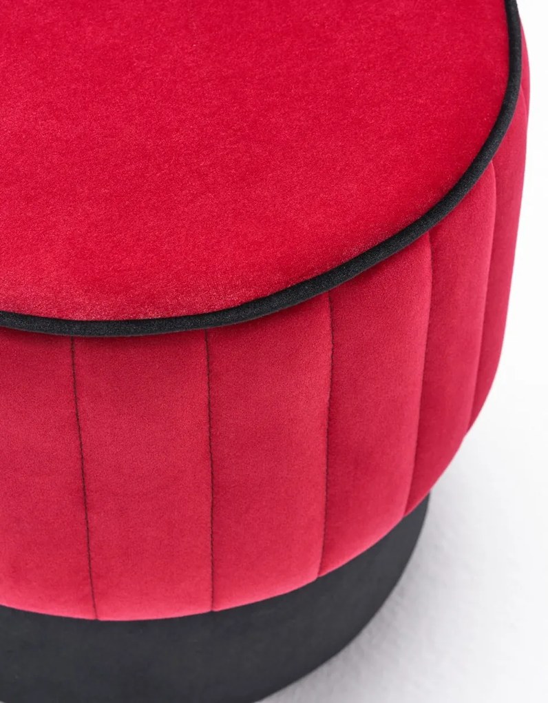 Stołek Rose Pouf Czerwony