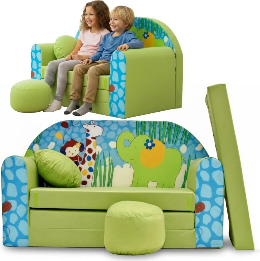 Kanapa/sofka Dla Dziecka, Piankowa Rozkładana 160cm - Z16