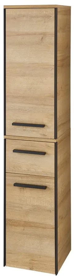Niska/wisząca szafka łazienkowa w dekorze dębu w naturalnym kolorze 72x30 cm Quickset 395 – Pelipal
