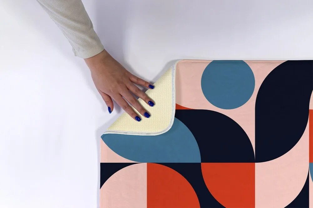 Dywanik do łazienki Dywanik do łazienki Geometryczny wzór