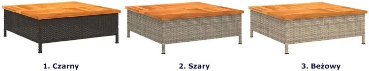 Szary niski stolik pod parasol ogrodowy - Supri