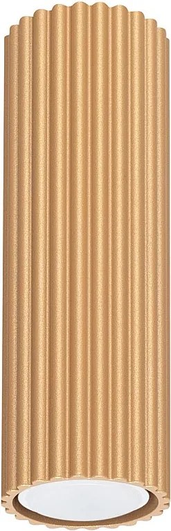 Lampa Sufitowa Minimalistyczny Karbon, Aluminium - 1 Źródło - L.6.5 X H.20 Cm - Złoty