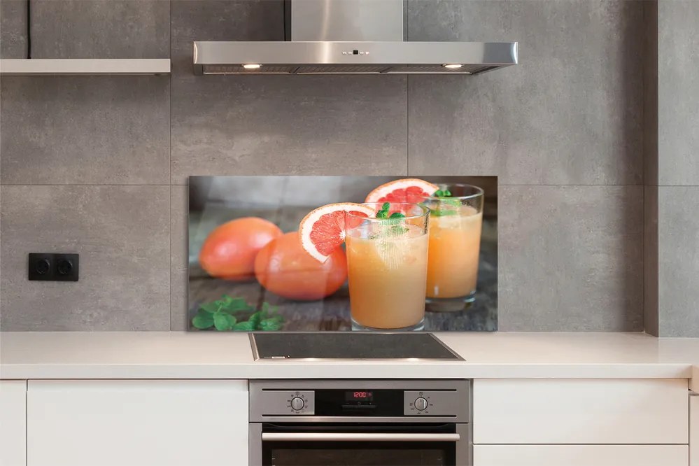 Szkło Ozdobne do Kuchni Cytrusowy Koktajl Grejpfrutowy