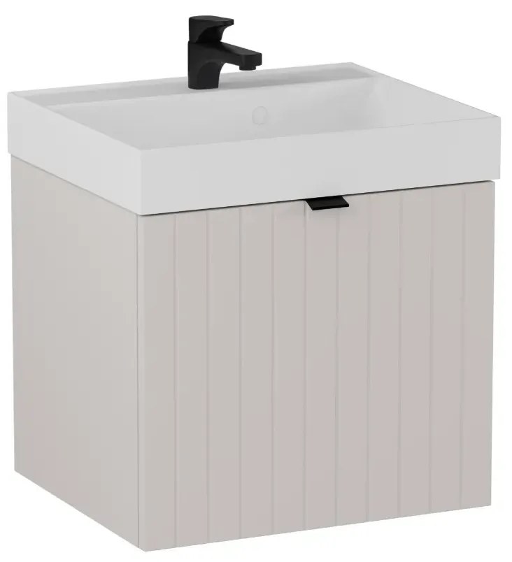 Szafka pod umywalkę HARMO 50 cm kaszmir półmat KROFAM