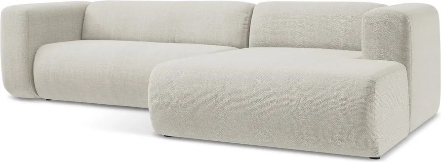 Beżowy narożnik (prawostronny/z szezlongiem) Ekahi – Makamii