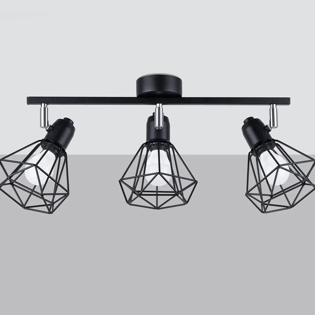 Listwa oświetleniowa ARTEMIS 3 czarna SOLLUX LIGHTING