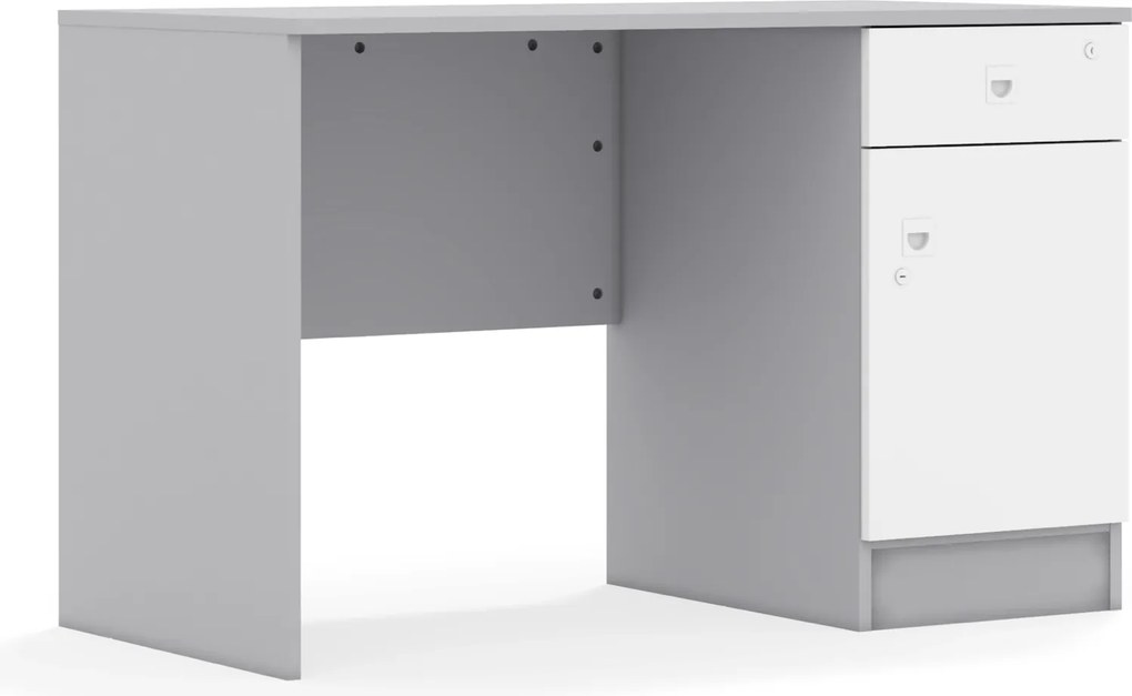 Biurko dla nauczyciela z zamykaną na klucz szafką Blox