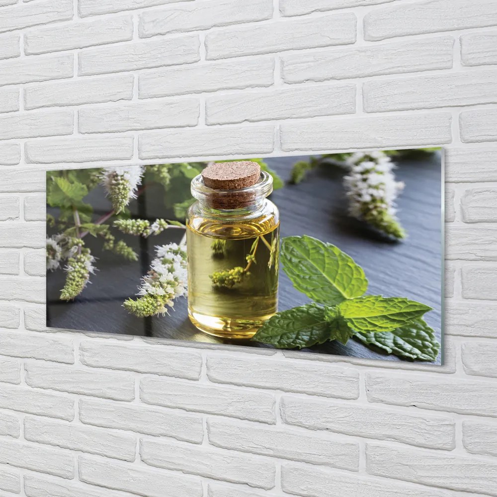 Szklany Panel Orzeźwiająca Herbata Miętowa