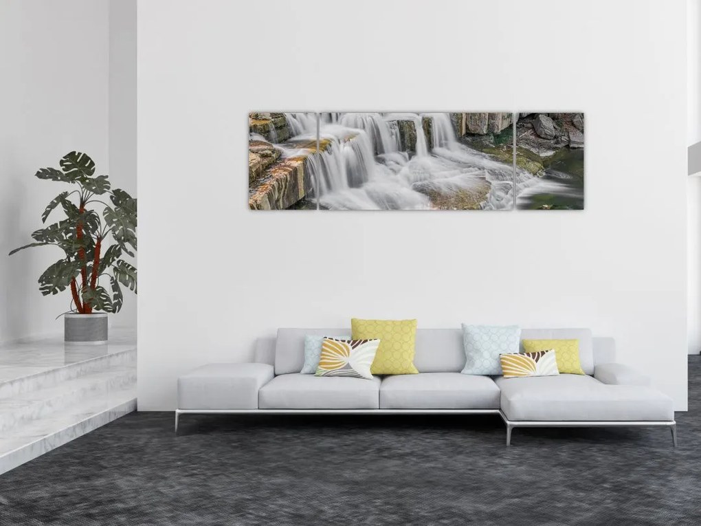 Obraz wodospadów (170x50 cm)