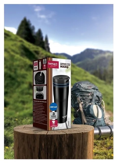 Lamart LT4050 kubek termiczny Manq 360 ml, niebieski