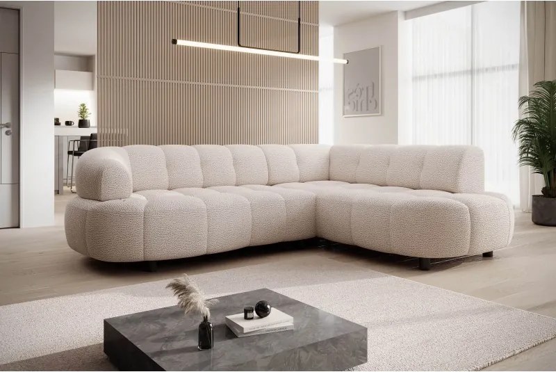 Narożnik VELPA L z elektryczną regulacją siedziska Prawostronny w tkaninie JAGUAR 02 WERSAL