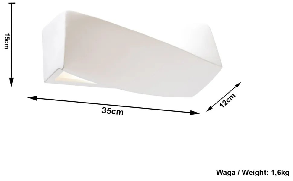 Kinkiet ceramiczny Nice Lamps Taurus Mini