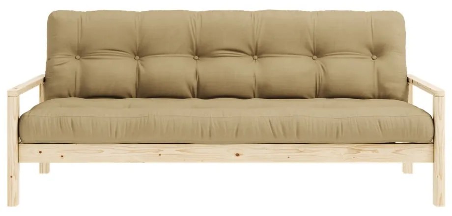 Musztardowa rozkładana sofa 205 cm Knob – Karup Design