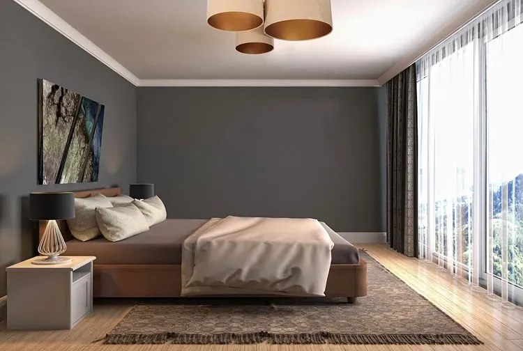Beżowo-złota plafoniada w stylu glamour- EXX31-Milovi