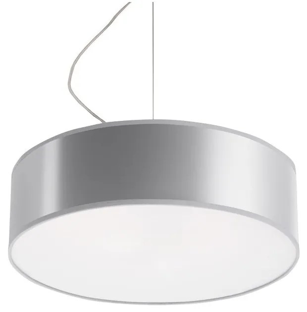 Szara lampa wisząca ø 35 cm Atis – Sollux