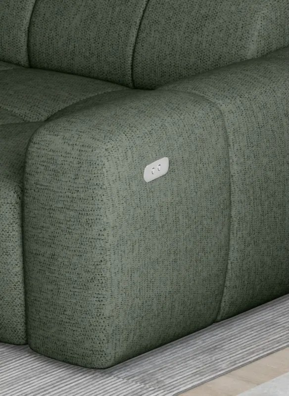 Narożnik ENZO S układ L z elektryczną regulacją siedziska Lewostronny z funkcją spania w ktaninie SORELLA 34 WERSAL