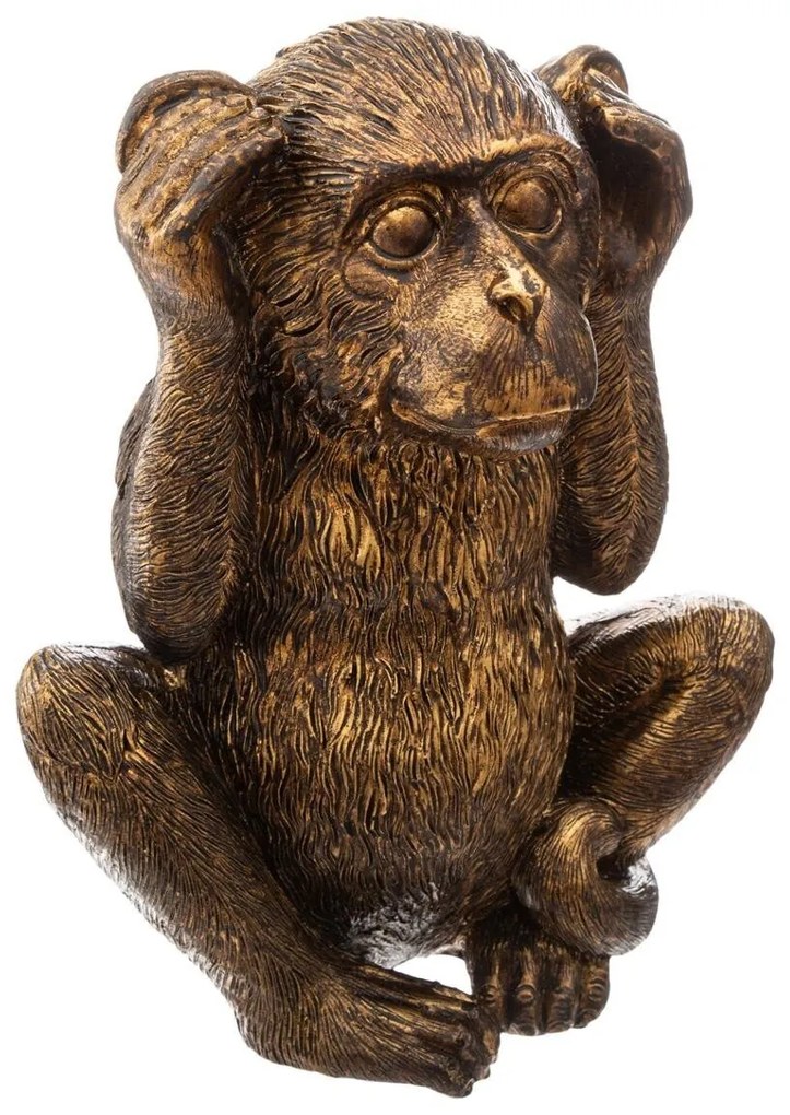 Trzy mądre małpy, figurki z polyresinu, wys. 17 cm