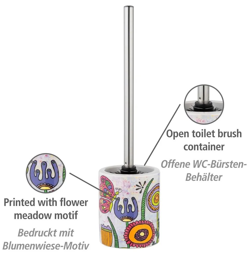 Ceramiczna szczotka do WC Rollin'Art Full Bloom – Wenko