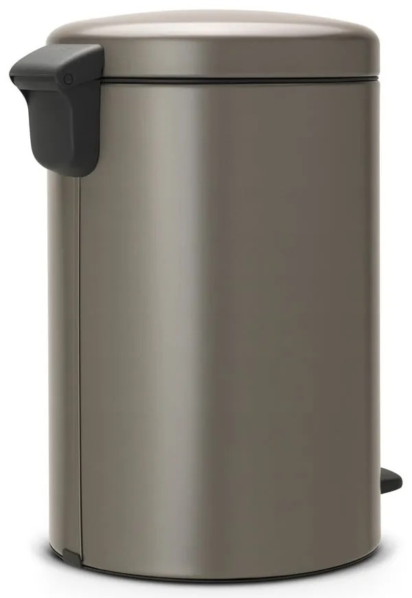 Szary stalowy kosz na śmieci z pedałem 20 l NewIcon – Brabantia