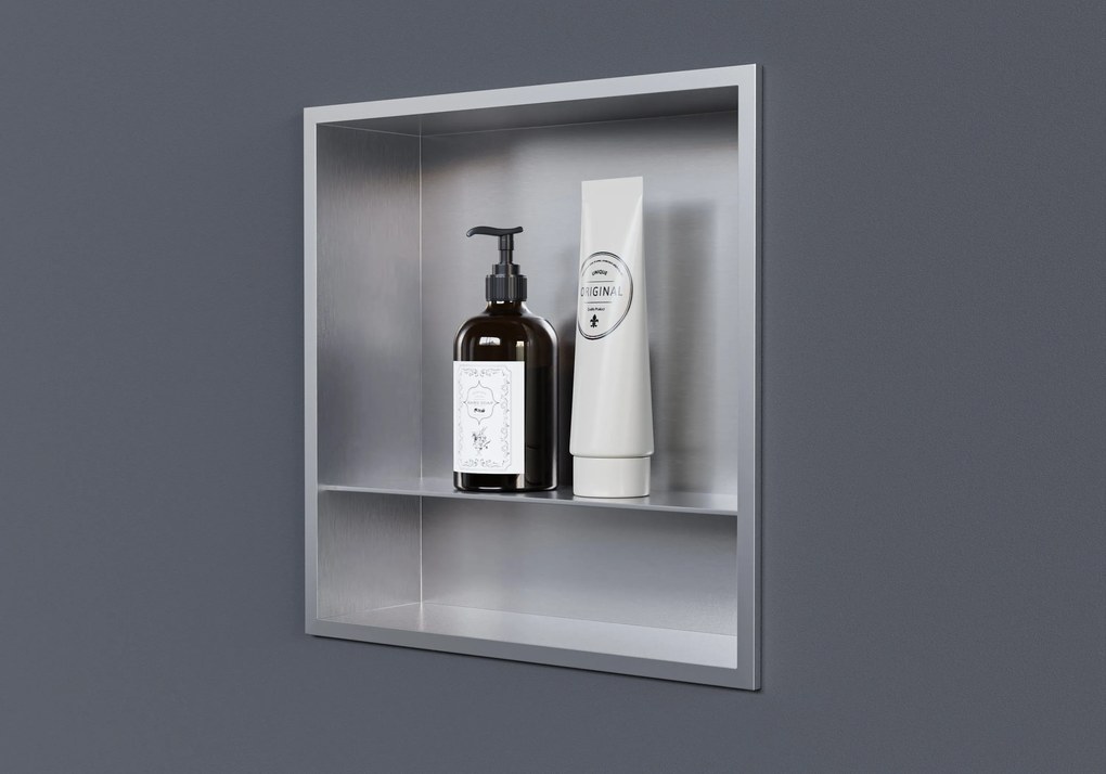 Półka wnękowa ścienna ze stali nierdzewnej NT303010X