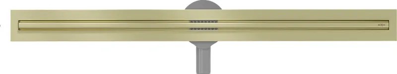 Mexen Flat 360° Slim odpływ liniowy obrotowy 80 cm, złoty szczotkowany - 1A41080
