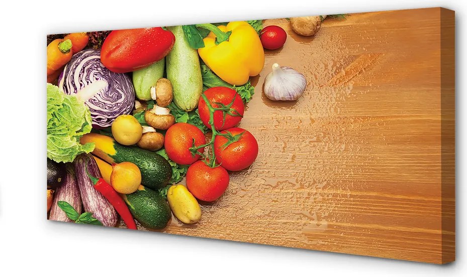 Zdjęcie na płótnie Warzywny Duet z Czosnkiem