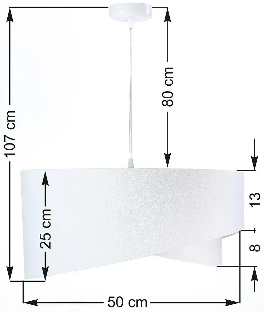 Lampa wisząca ALBIT biała/srebrna BPS KONCEPT