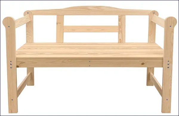 Drewniana ławka do przedpokoju K8-T22