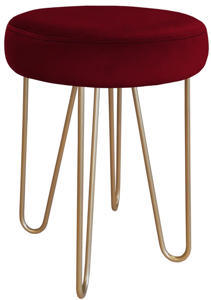 Taboret Venus HAIRPIN noga złota MG31