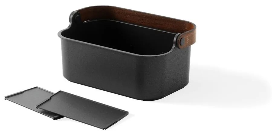 Czarny organizer łazienkowy z plastiku z recyklingu Bellwood – Umbra