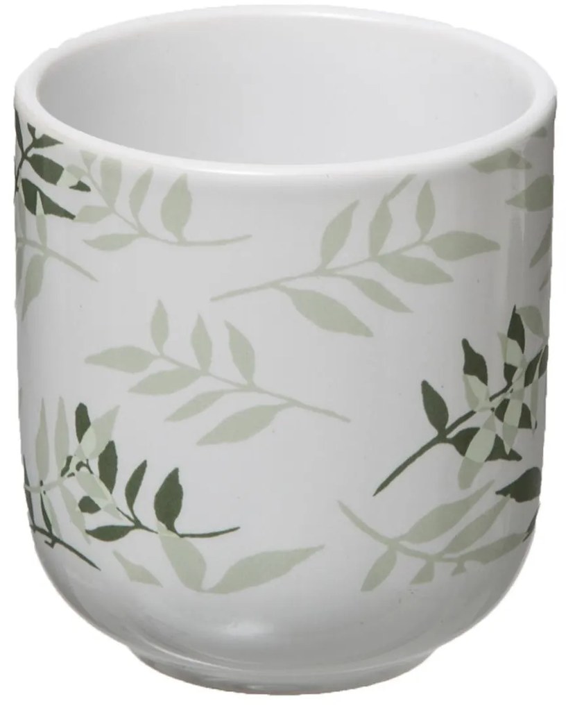 Ceramiczne kubki z bambusowymi podkładkami, 4 szt., 130 ml