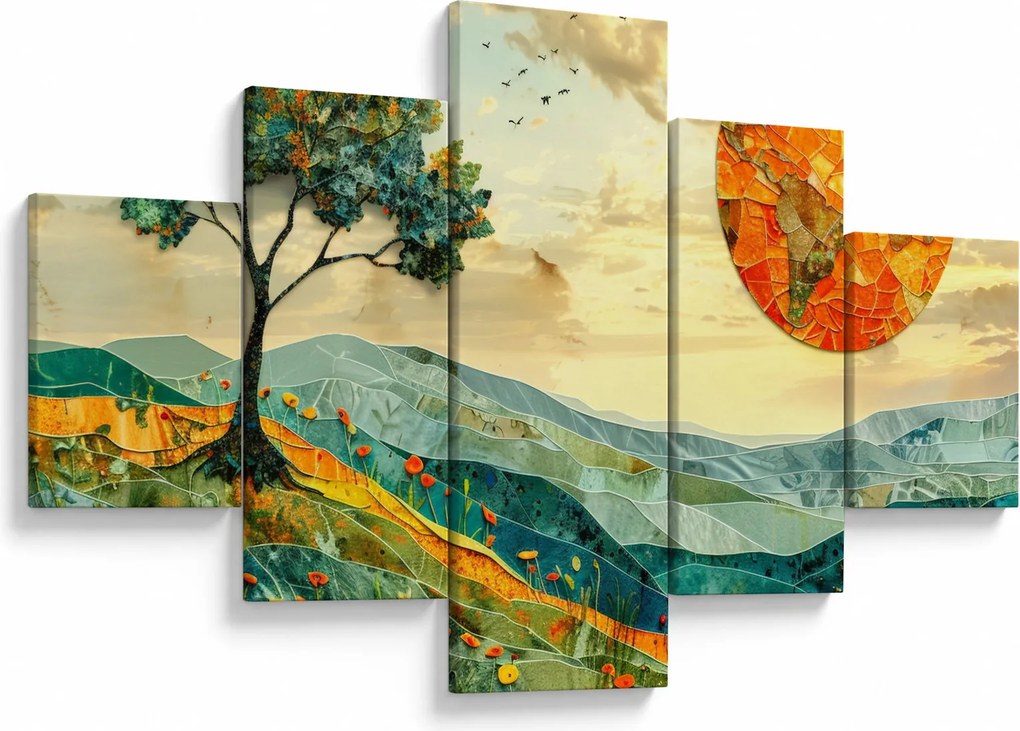 Obraz - Ilustracja krajobrazu (125x70 cm)