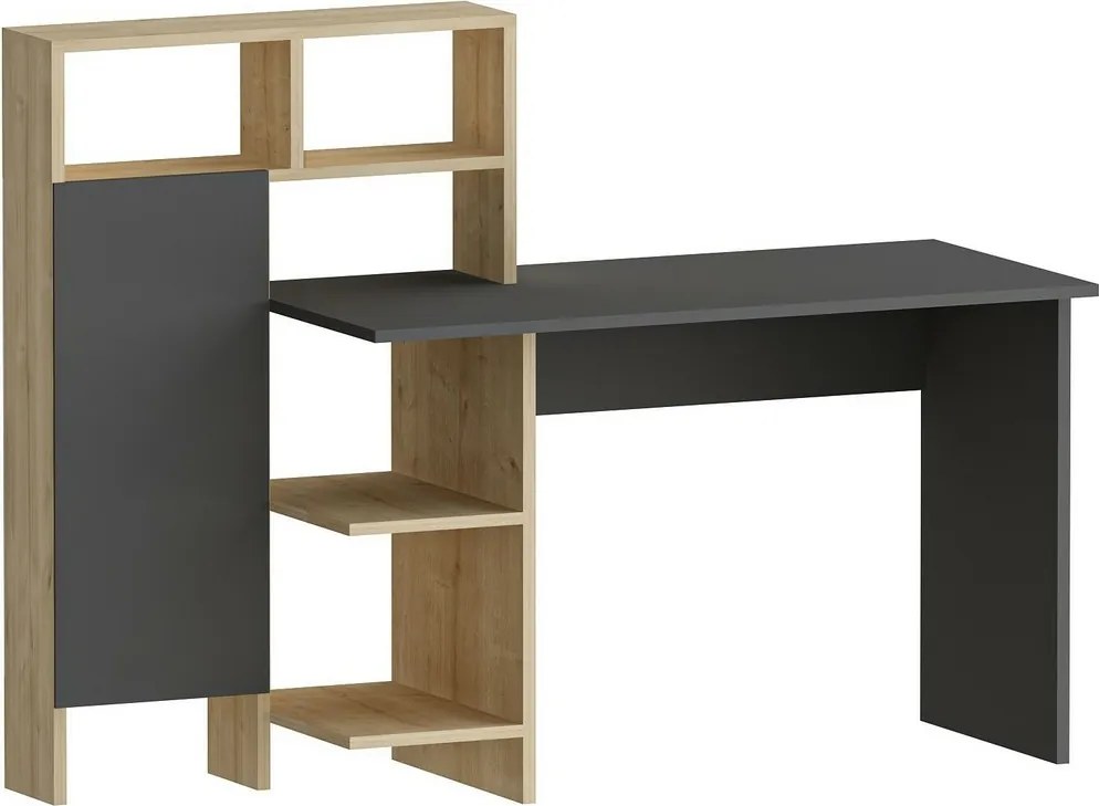Biurko Bugra Anthracite and Oak